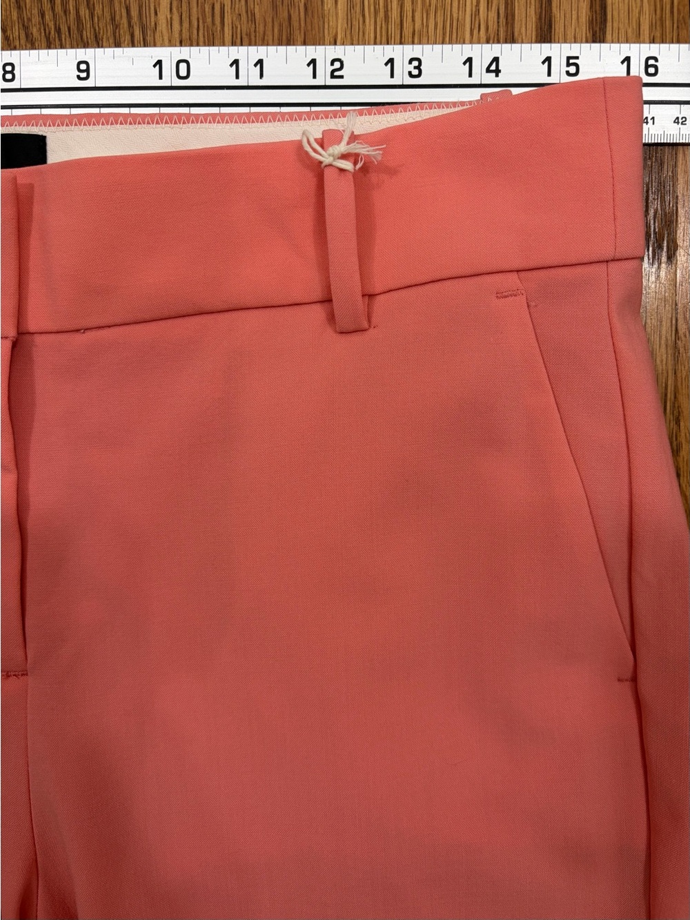 NWT J. Crew Italian Stretch Wool Tollegno 1900 Bright Coral Trousers (8) - Picture 6 of 9